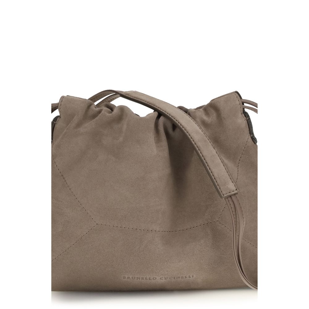 Brunello Cucinelli Beige Kalbsleder Bos Taurus Clutch Bag