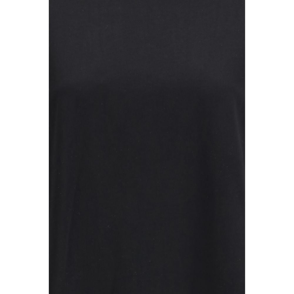 Loulou De Saison Schwarzes Baumwoll-T-Shirt