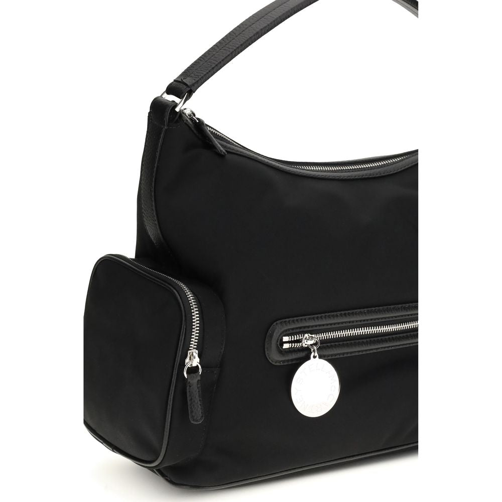 Stella McCartney Schwarze Schultertasche aus Nylon