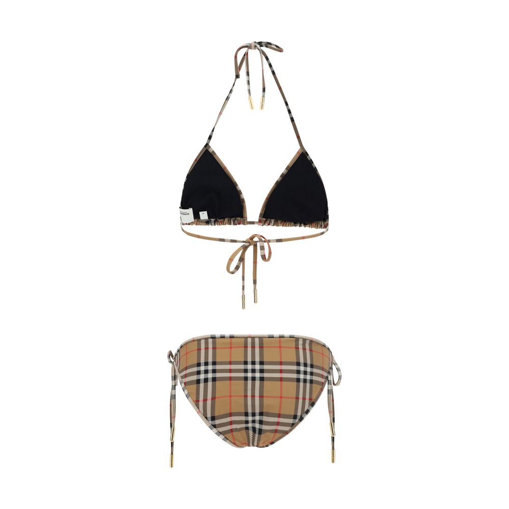 Burberry Brauner Bikini aus Polyamid