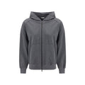 Brunello Cucinelli Grauer Baumwoll-Sweatshirt