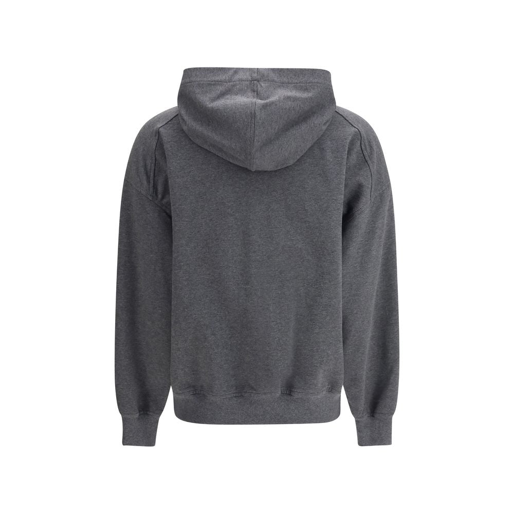 Brunello Cucinelli Grauer Baumwoll-Sweatshirt