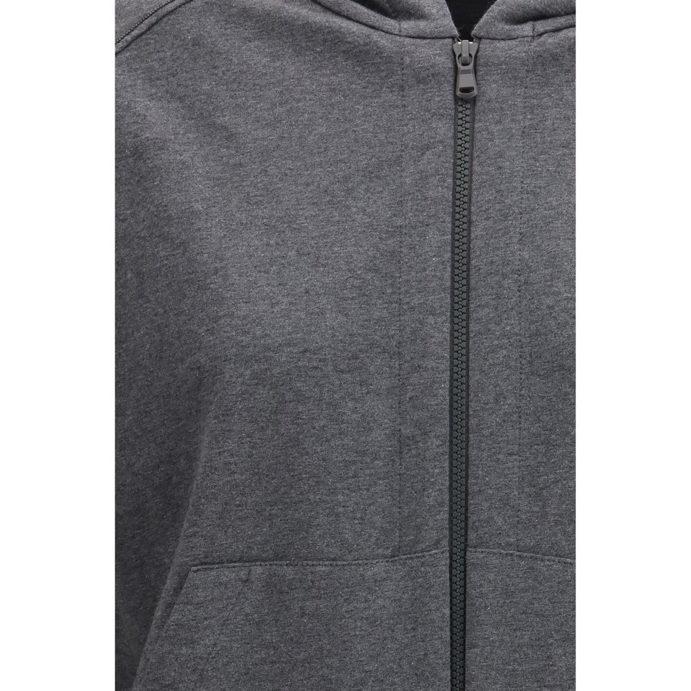 Brunello Cucinelli Grauer Baumwoll-Sweatshirt