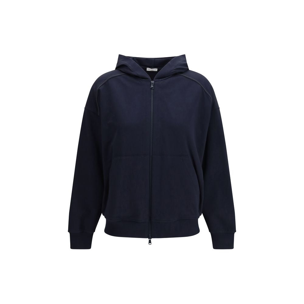 Brunello Cucinelli Blauer Baumwoll-Sweatshirt