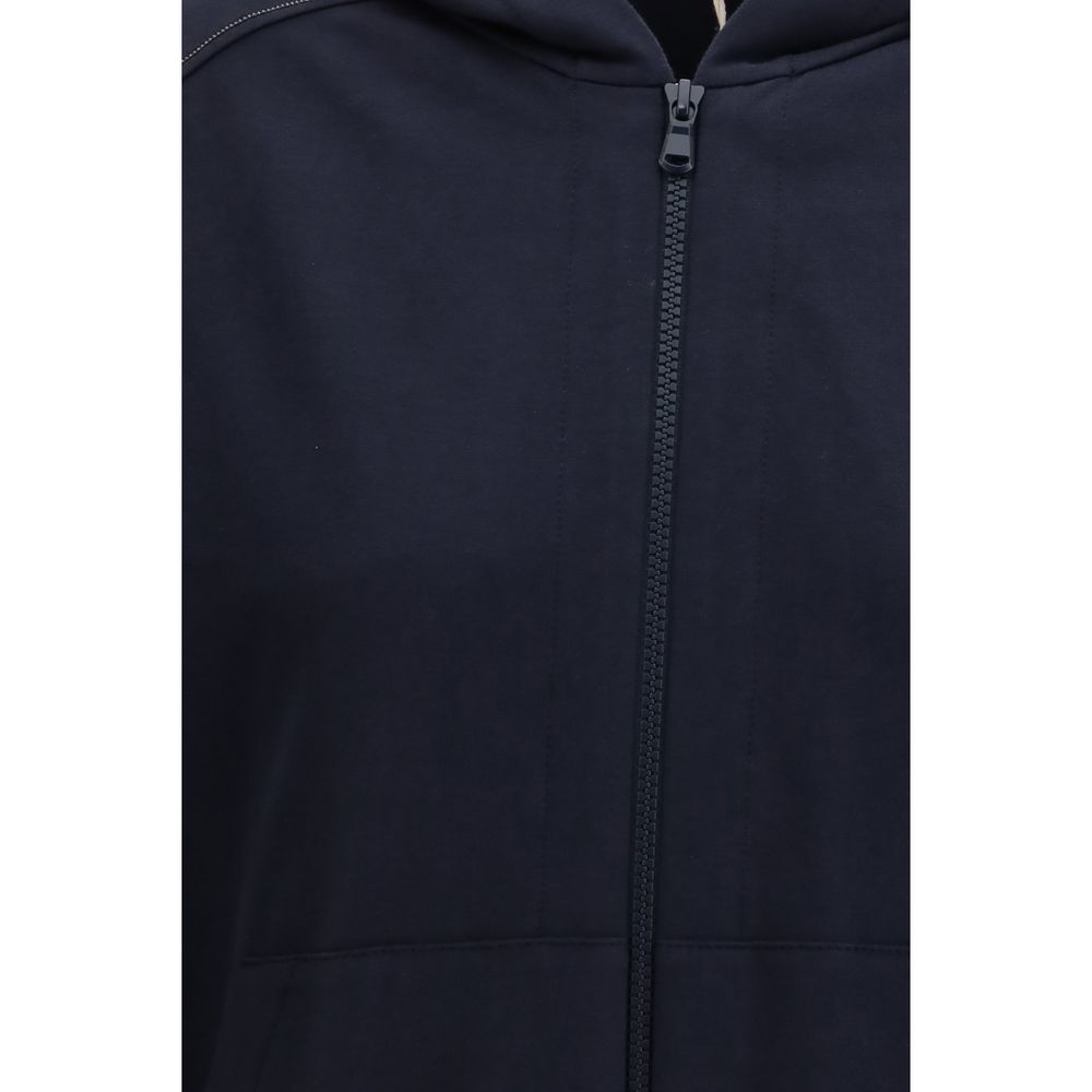 Brunello Cucinelli Blauer Baumwoll-Sweatshirt
