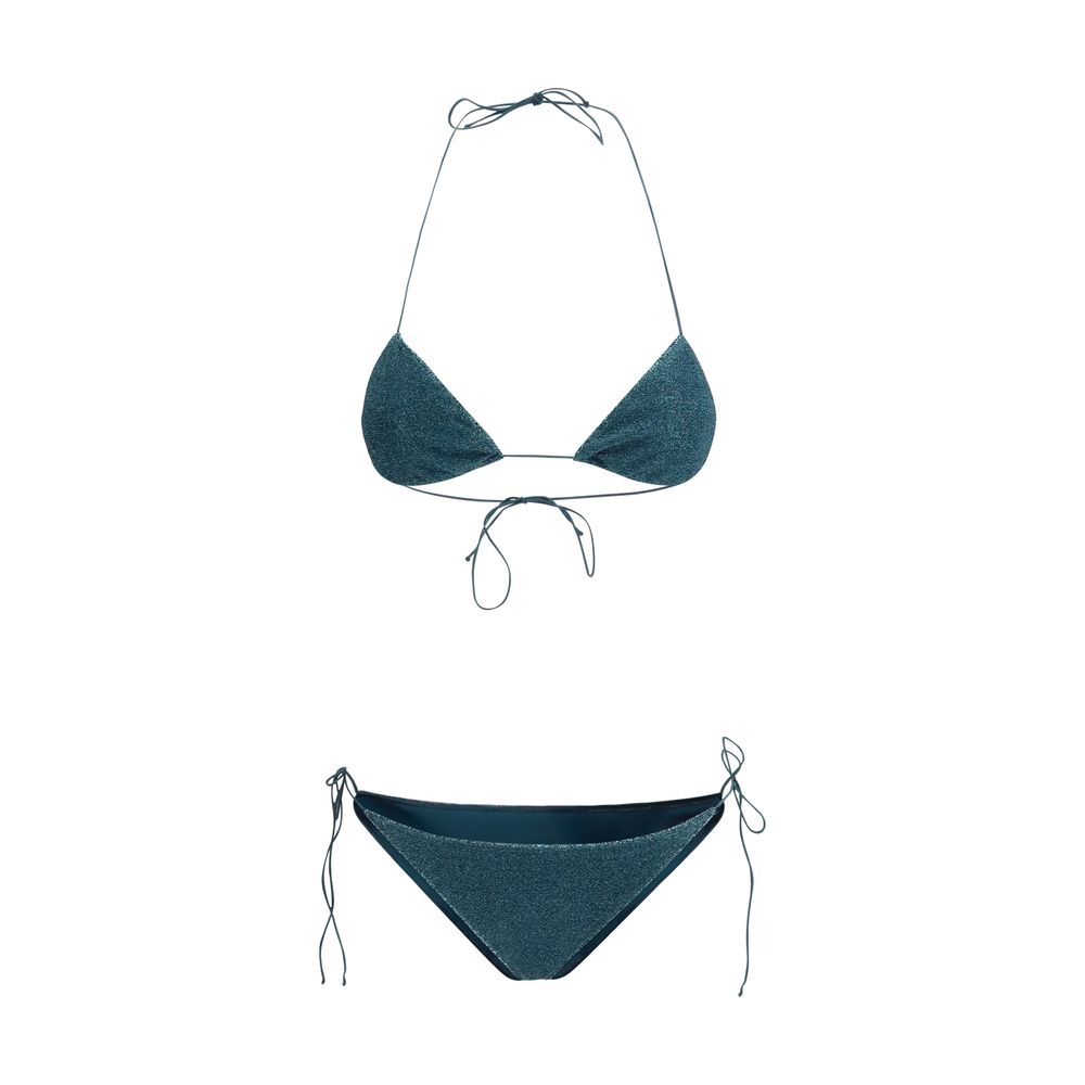 Oséree Blauer Elastan-Bikini