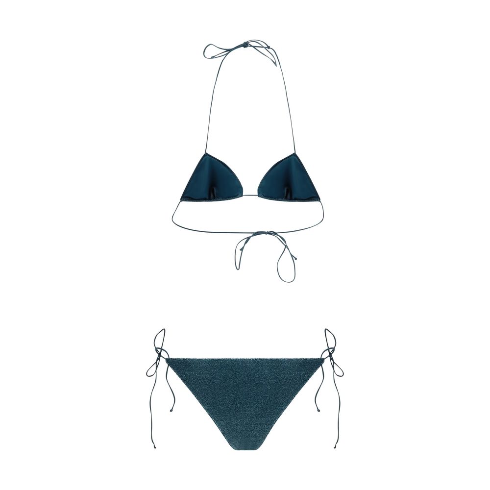 Oséree Blauer Elastan-Bikini