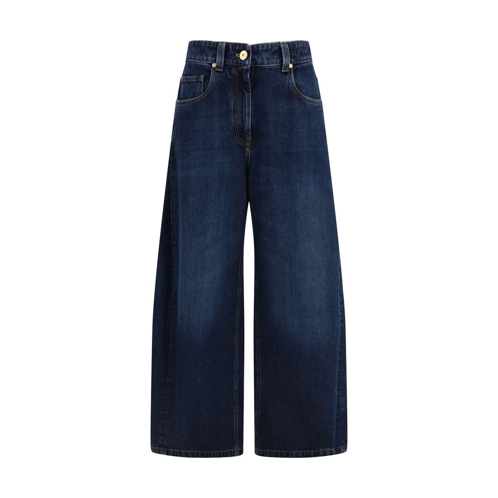 Brunello Cucinelli Blaue Baumwoll-Jeans Denim