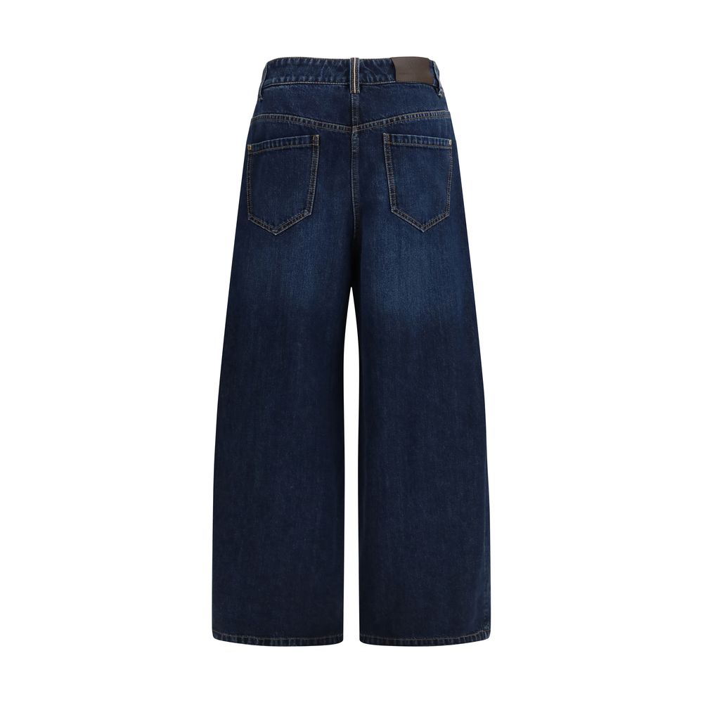 Brunello Cucinelli Blaue Baumwoll-Jeans Denim