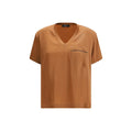 Fabiana Filippi Beige Viskose T-Shirt