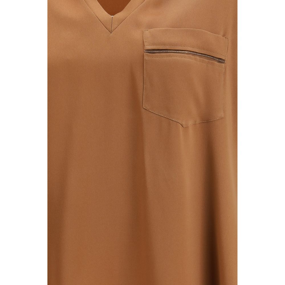 Fabiana Filippi Beige Viskose T-Shirt