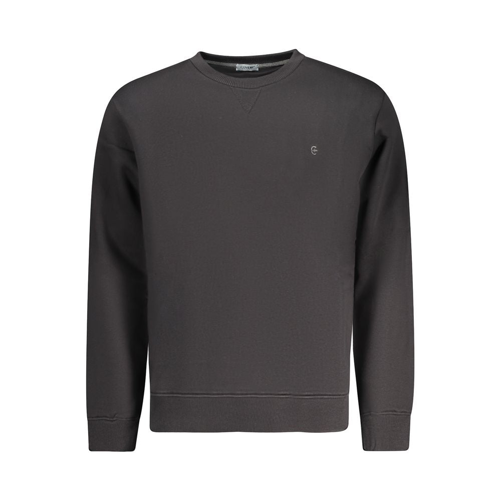 Coveri Moving Men's Black Cotton Sweater