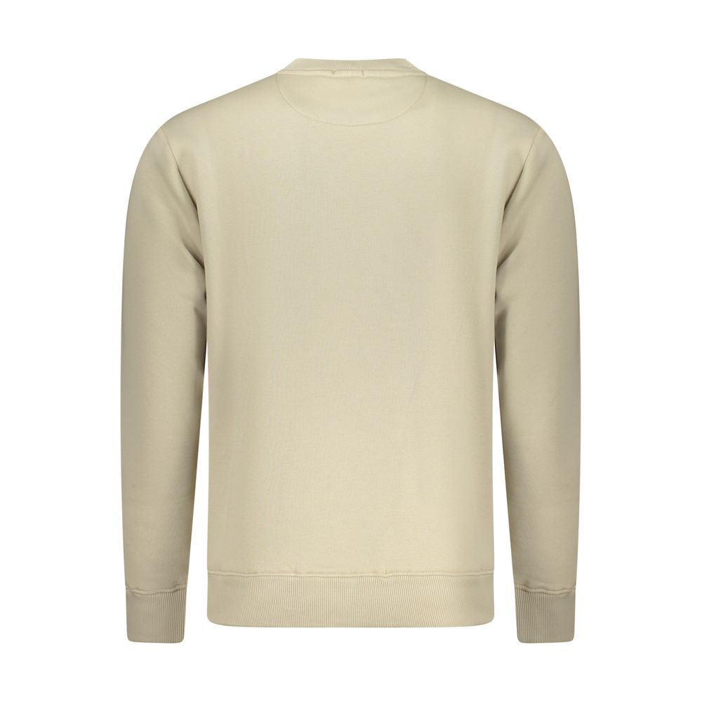 Coveri Men's Moving Beige Cotton Sweatshirt