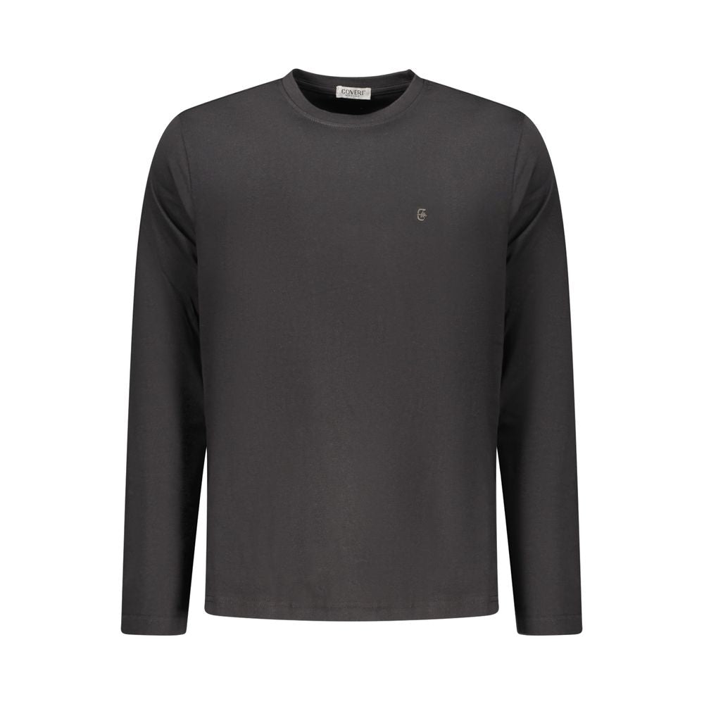 Coveri Moving "Schwarzes Herren-T-Shirt aus Baumwolle"