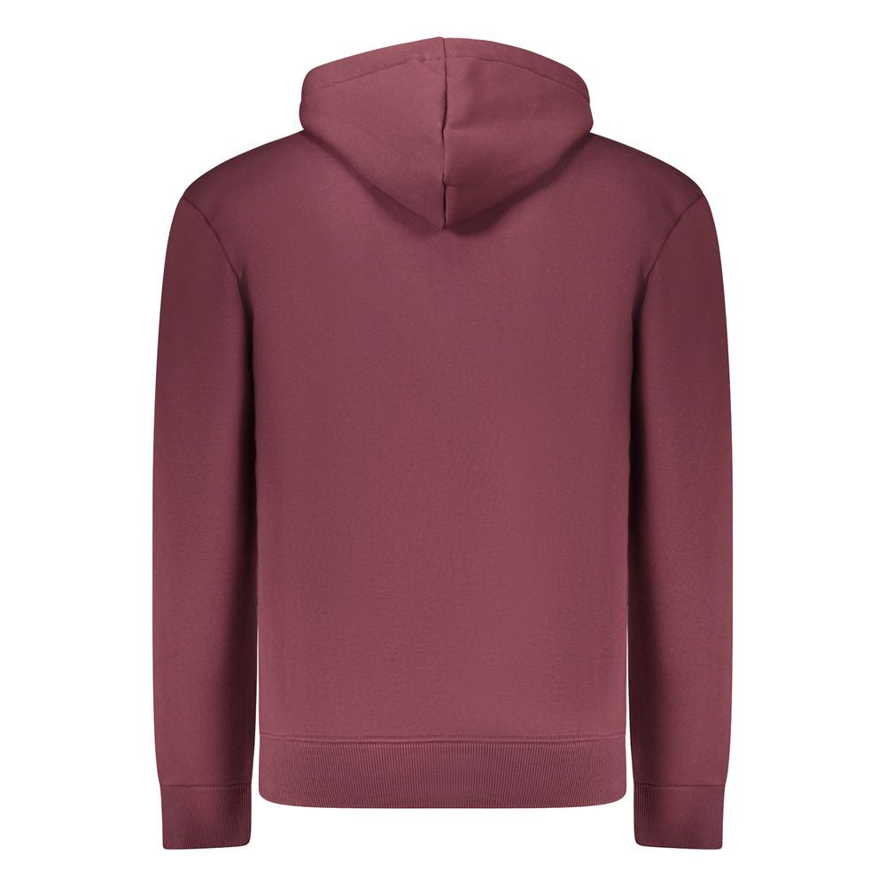 Coveri Moving Men's Red Cotton Hoodie