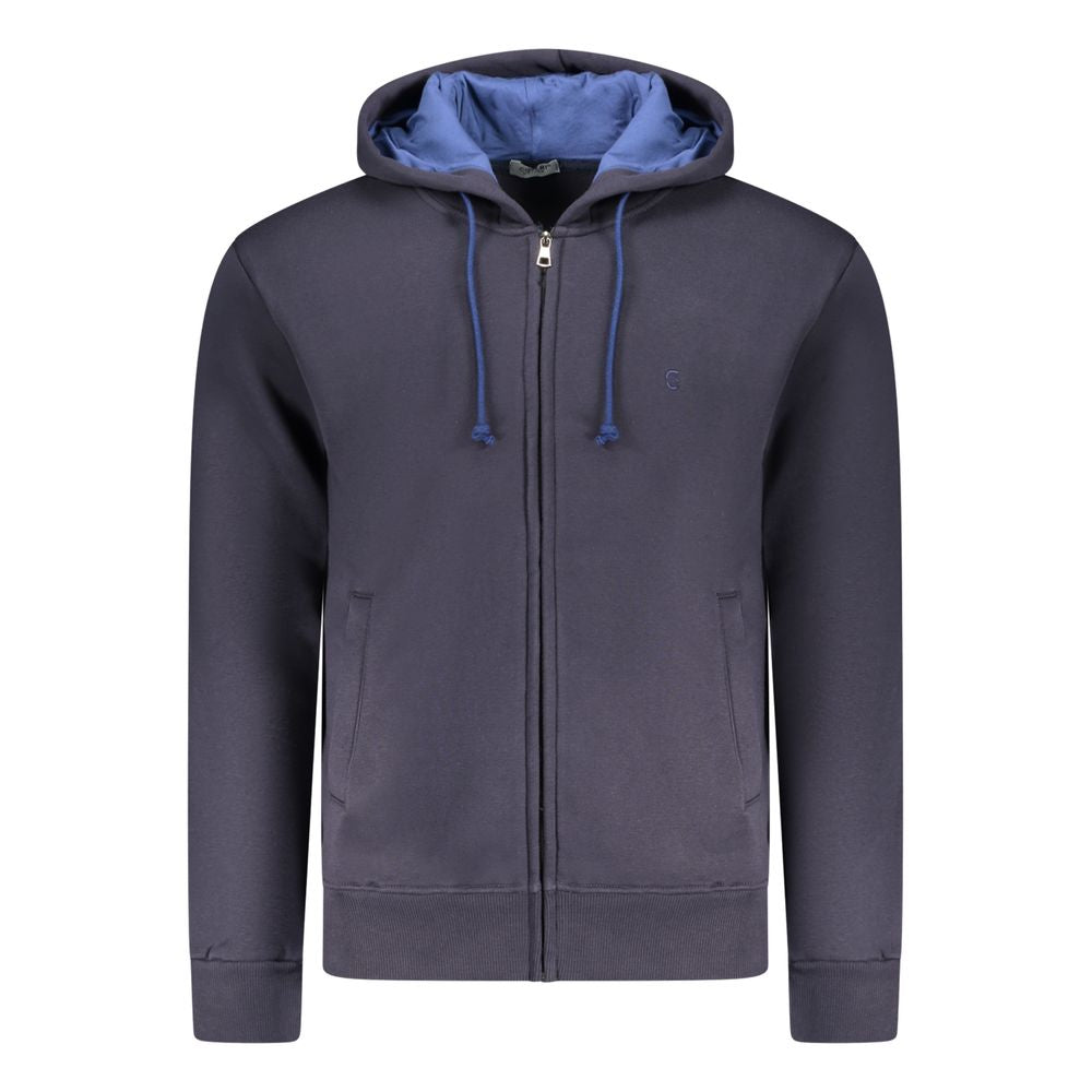 Coveri Moving Blue Men's Cotton Hoodie