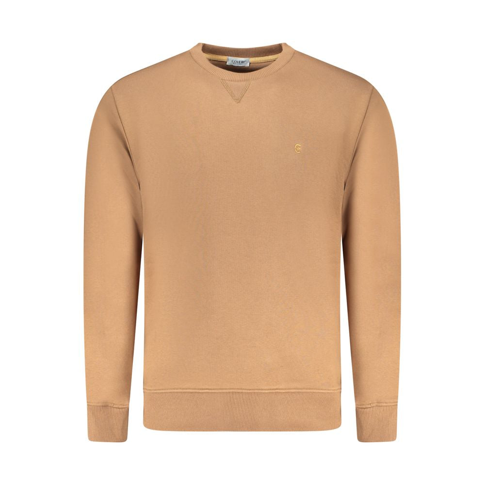 Coveri Moving Men's Brown Cotton Sweatshirt