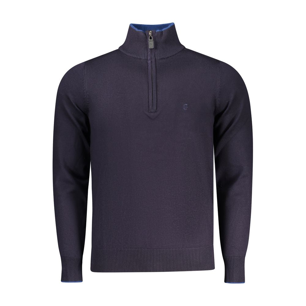 Coveri Moving Blauer Herrenpullover aus Viskose