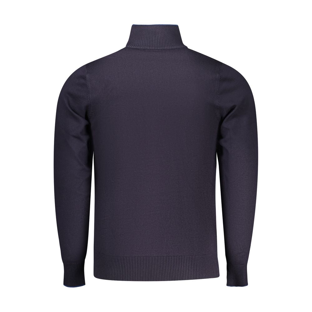 Coveri Moving Blauer Herrenpullover aus Viskose