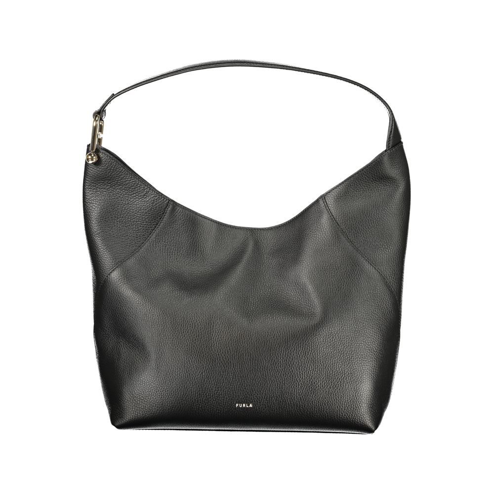 Furla Lara Women's Black Leather Shoulder Bag