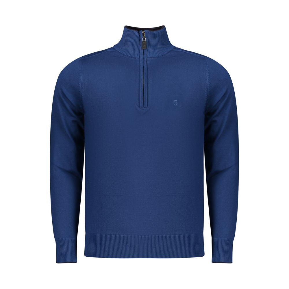 Coveri Moving Blauer Herrenpullover aus Viskose