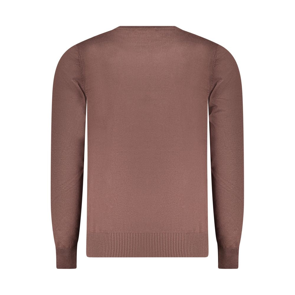 Coveri Moving Brown Viscose Men's Sweater