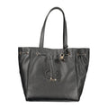 Guess Jeans Nero Poliuretano Handtasche für Damen