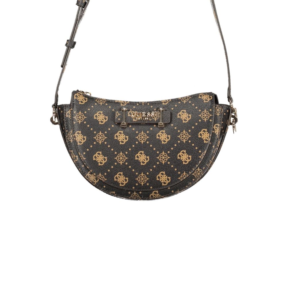Guess Jeans Damenhandtasche aus Polyurethan in Marrone