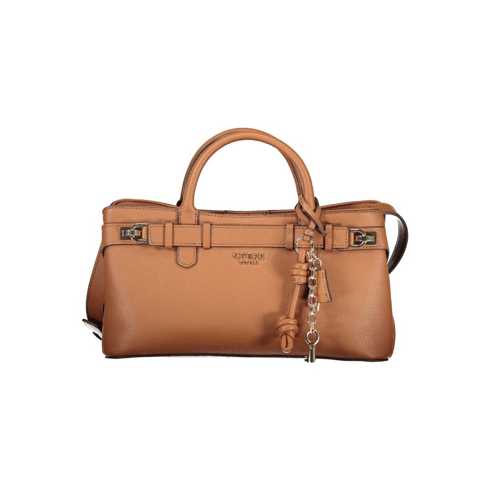 Guess Jeans Braune Handtasche aus Polyethylen