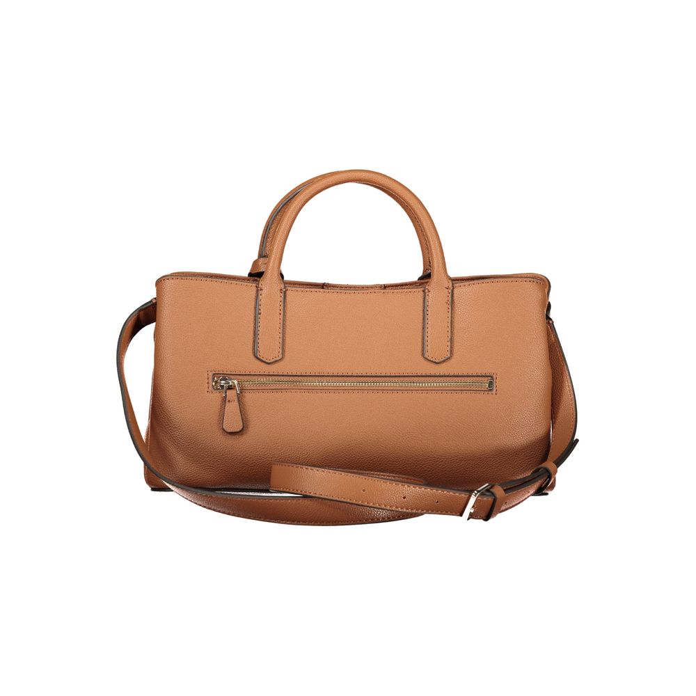 Guess Jeans Braune Handtasche aus Polyethylen