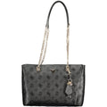 Guess Jeans Handtasche aus schwarzem Polyurethan für Damen