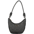 Guess Jeans Schwarze Damen-Handtasche aus Polyurethan