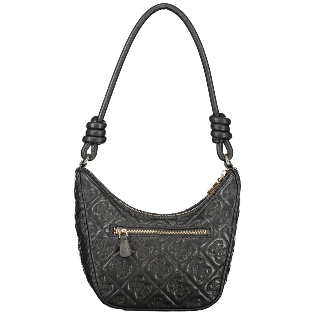 Guess Jeans Schwarze Damen-Handtasche aus Polyurethan