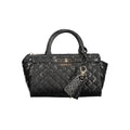 Guess Jeans Schwarze Damen-Handtasche aus Polyurethan