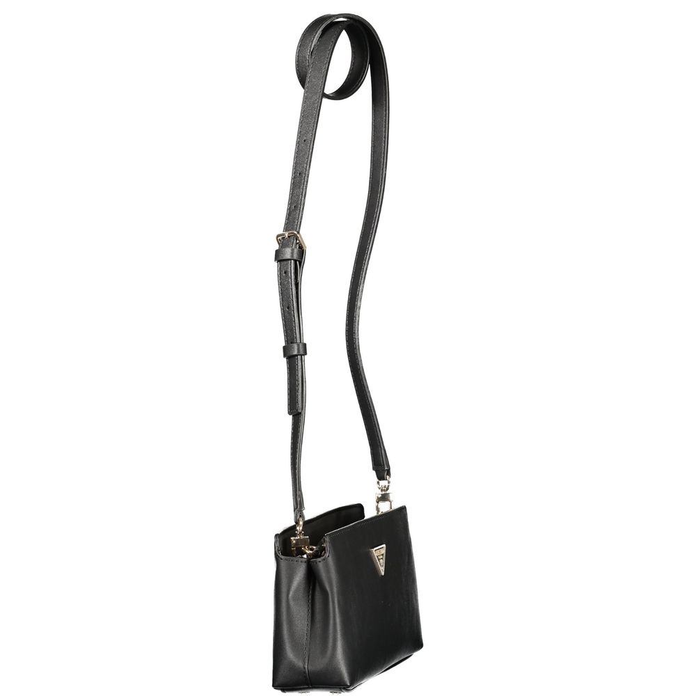 Women's Guess Jeans Black Polyurethane Shoulder Bag