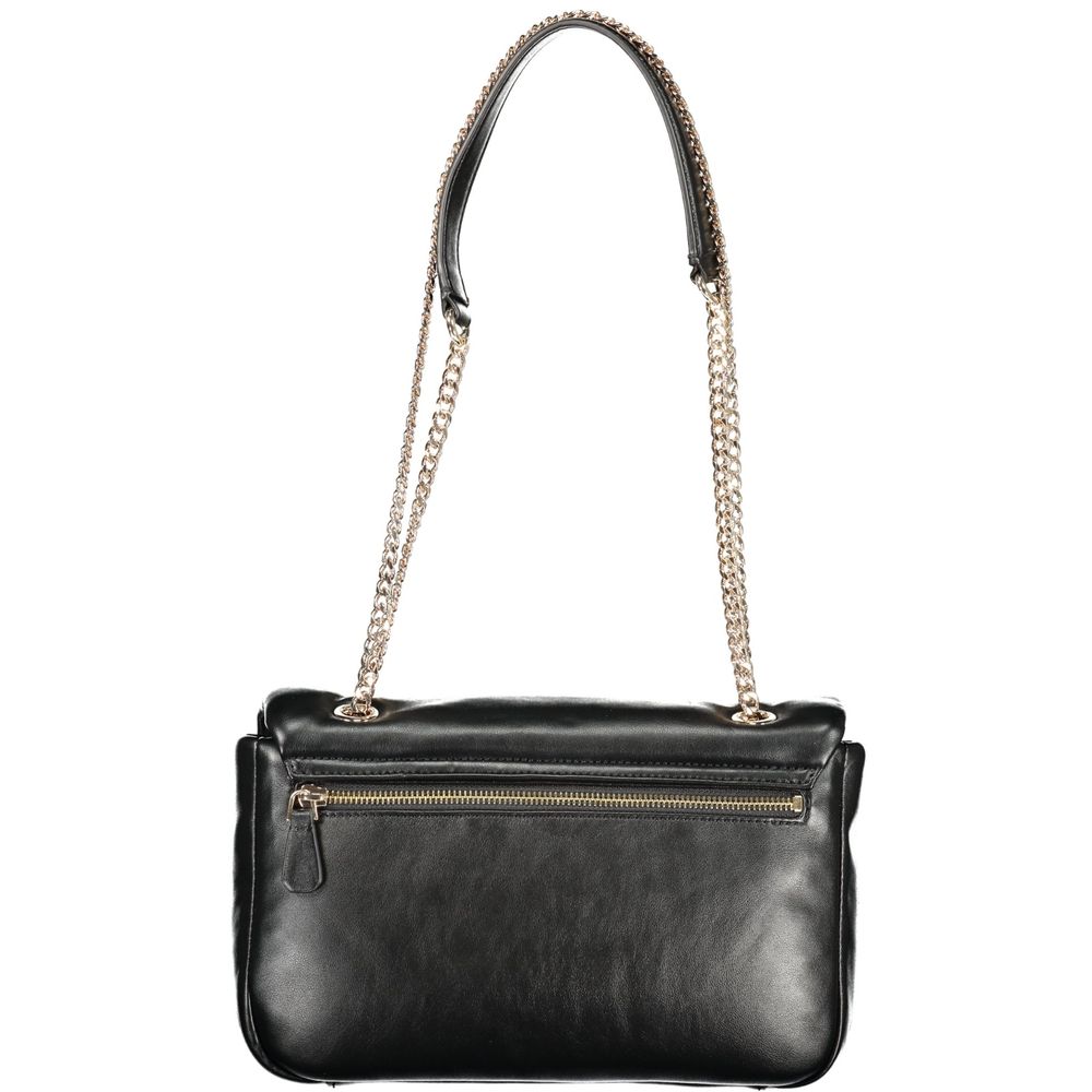 Guess Jeans Nero Poliuretano Handtasche für Damen