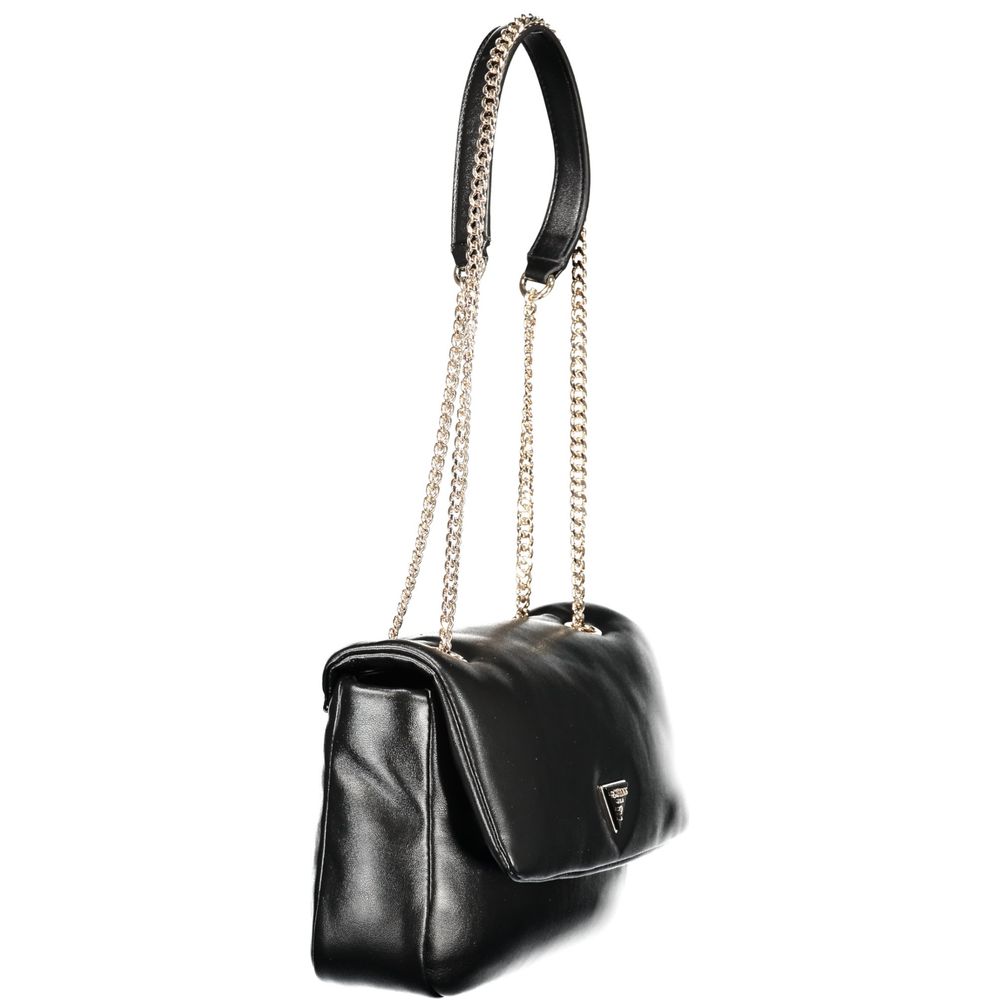 Guess Jeans Nero Poliuretano Handtasche für Damen