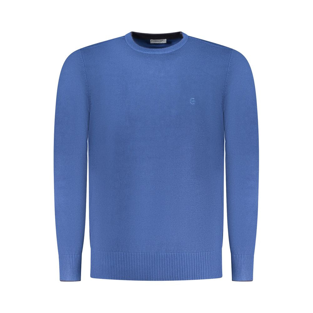 Coveri Moving Blauer Herrenpullover aus Viskose