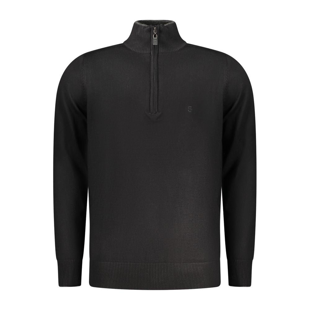 Coveri Moving Schwarzer Herrenpullover aus Viskose