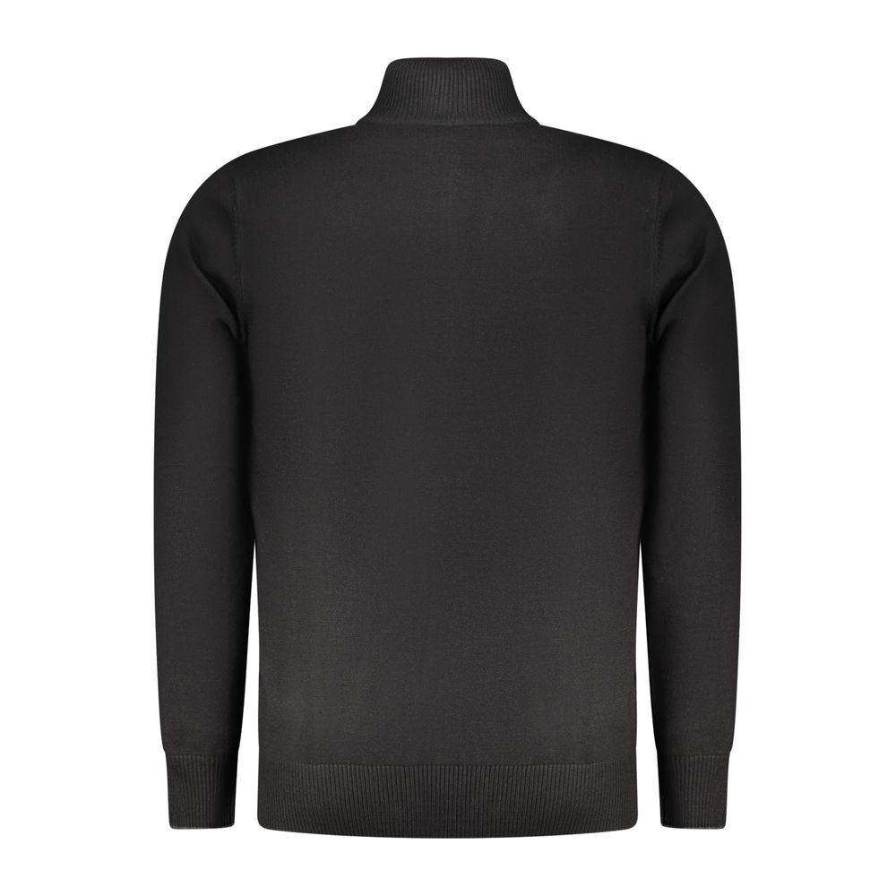 Coveri Moving Schwarzer Herrenpullover aus Viskose