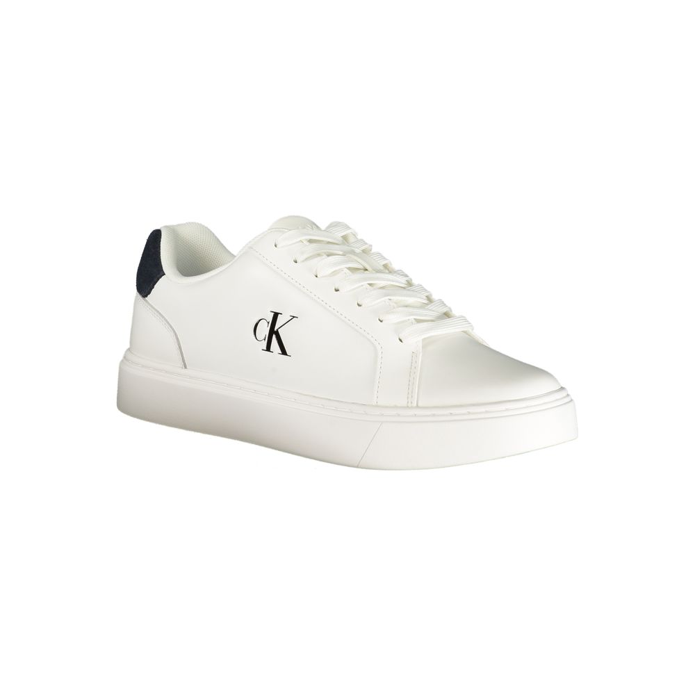 Calvin Klein White Polyurethane Men's Sneakers
