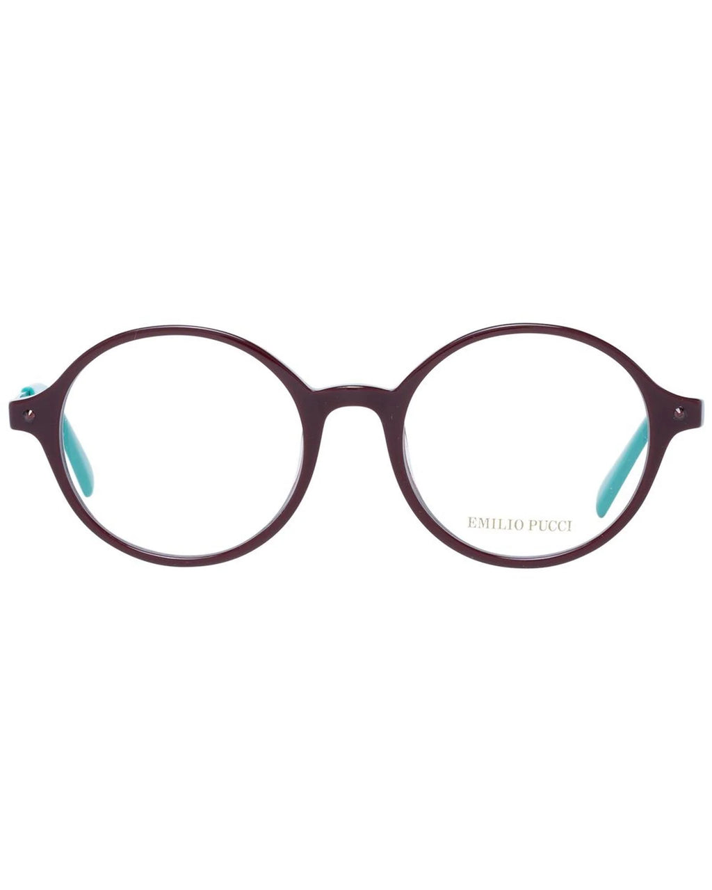 Emilio Pucci Burgunderfarbene Kunststoffbrille (Gestell)