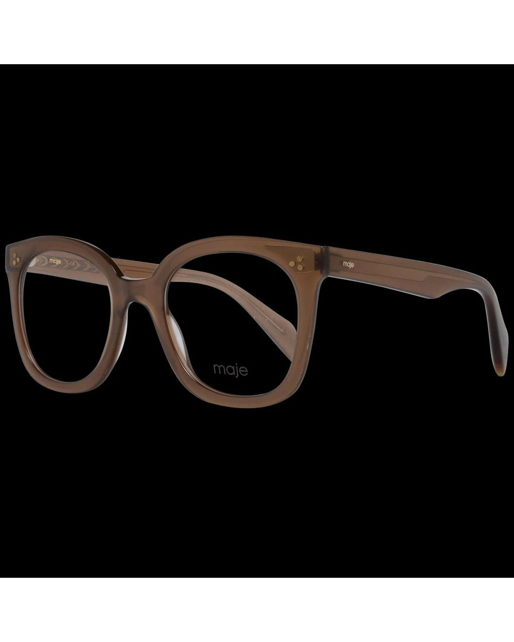 Maje Brown Plastic Glasses (Frame)