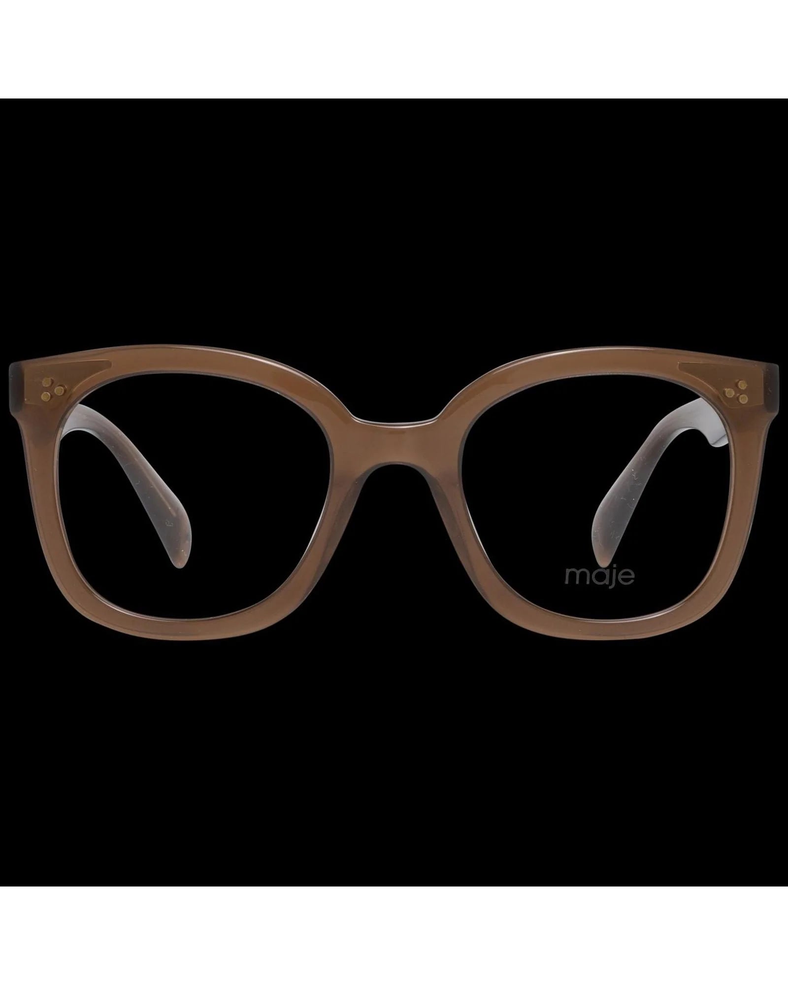 Maje Brown Plastic Glasses (Frame)