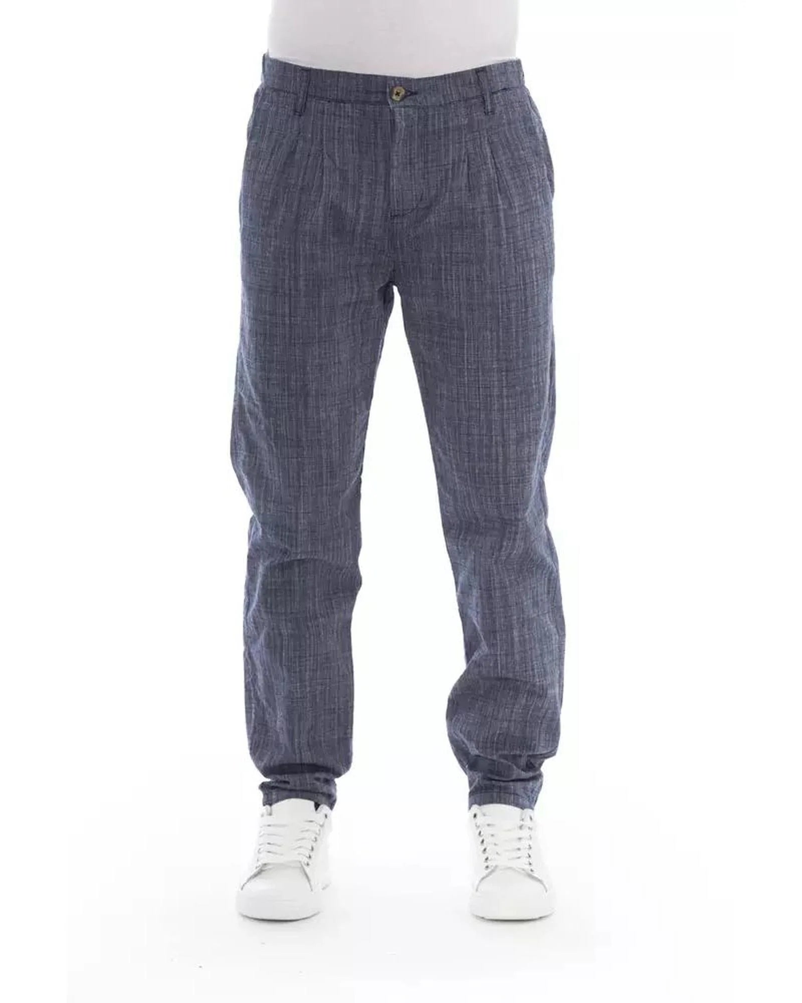Baldinini Trend Blaue Baumwoll-Chino-Hose