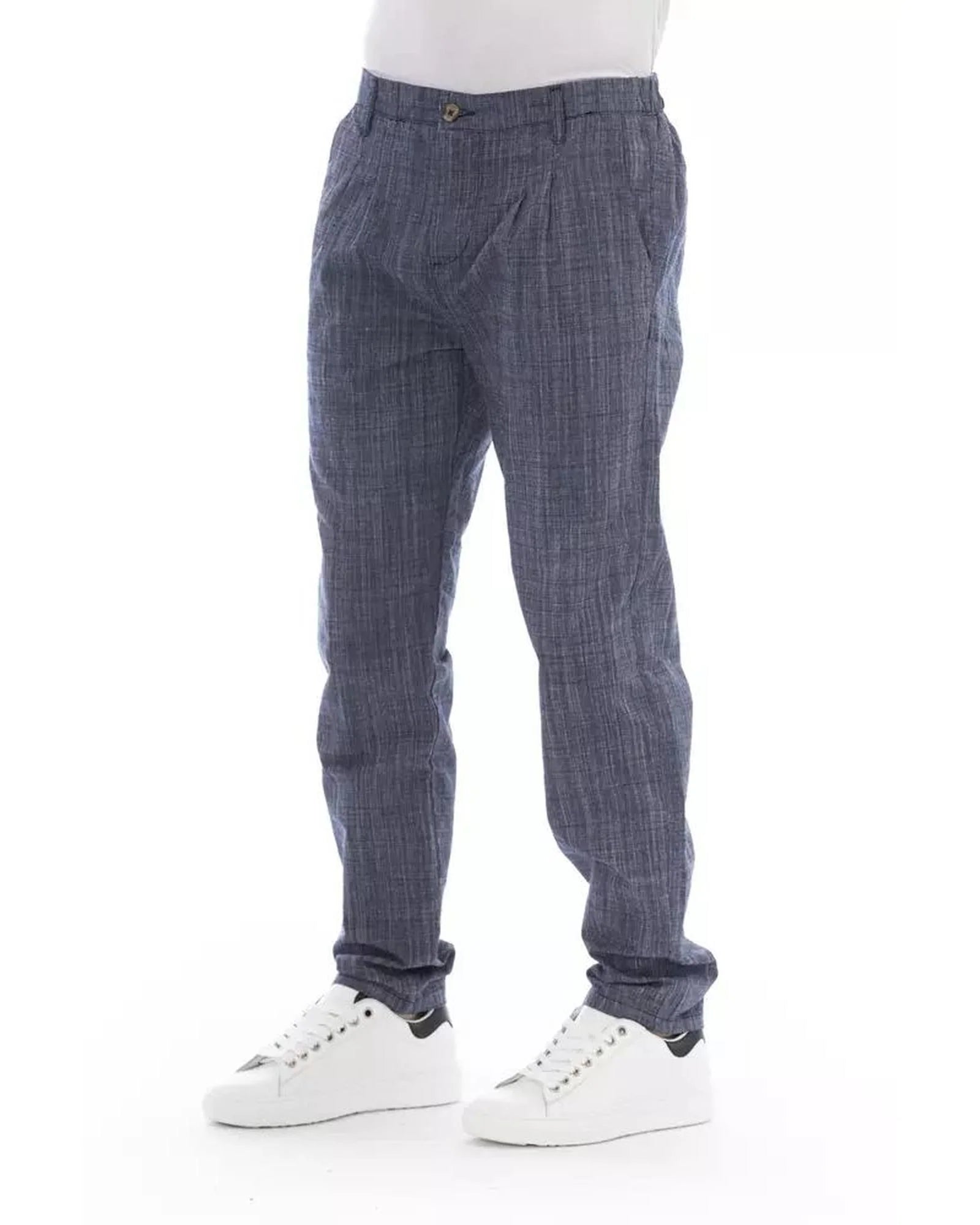 Baldinini Trend Blaue Baumwoll-Chino-Hose