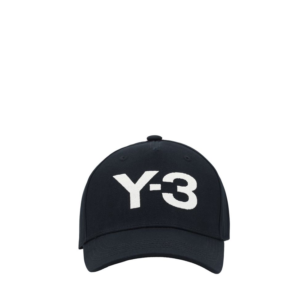 Y-3 Schwarze Baumwollkappe (Baseball Cap)