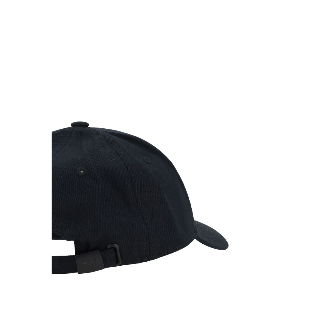 Y-3 Schwarze Baumwollkappe (Baseball Cap)
