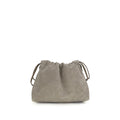Brunello Cucinelli Graue Kalbsleder Bos Taurus Clutch Bag