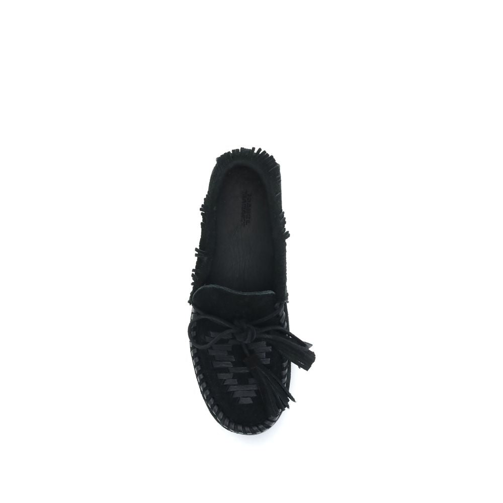 Isabel Marant Black Bos Taurus Calf Leather Slip-On Loafers
